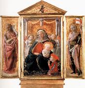 Fra Filippo Lippi, Madonna of Humility with Angels and Donor,St john the Baptist,St Ansanus Cambridge,Fitzwilliam Museum.